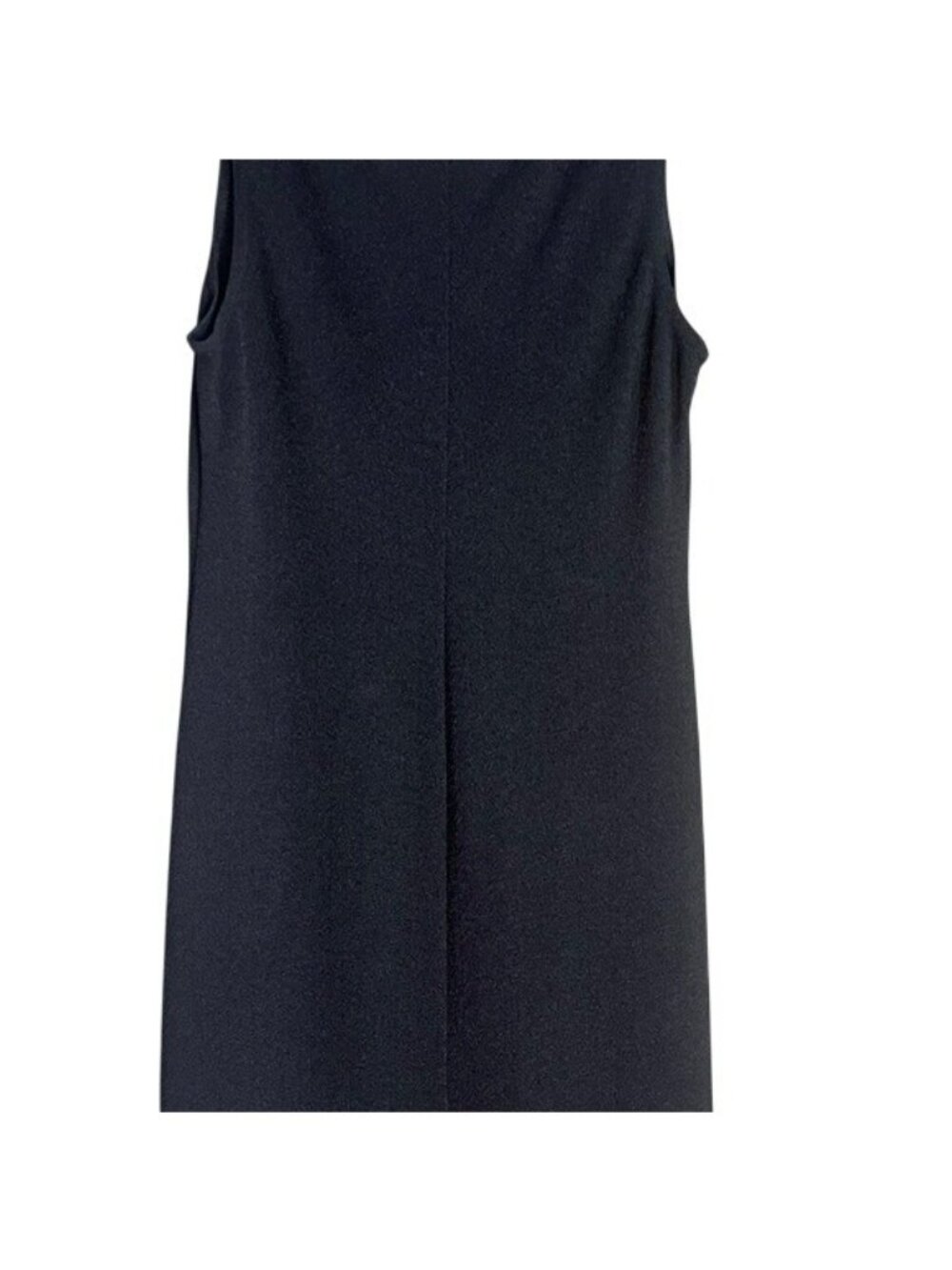 Vintage Robbie Bee Black Sleeveless V-Neckline Casual Evening Dress Size 8 P - Picture 11 of 16